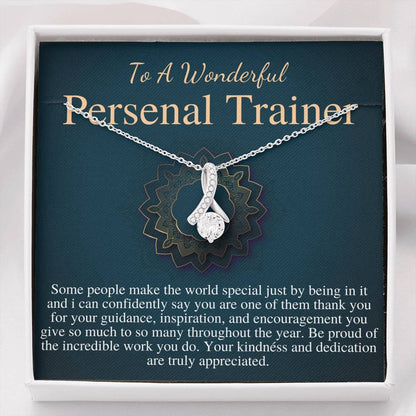 Personal Trainer Gifts, Fitness Coach Gift, Fitness Trainer Gift Necklace, Female Personal Trainer Christmas Gift, Birthday Gift Woman #0760