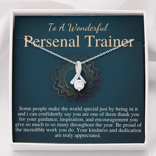 Personal Trainer Gifts, Fitness Coach Gift, Fitness Trainer Gift Necklace, Female Personal Trainer Christmas Gift, Birthday Gift Woman #0760