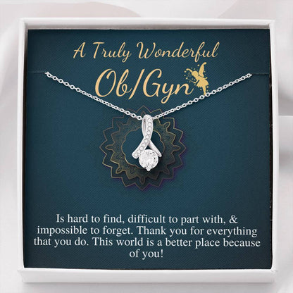 ObGyn Gift Necklace | Gift for Obstetrician Gynecologist | Gift for Ob/Gyn Necklace | A Truly Wonderful Ob/Gyn Gift, Alluring Beauty #0707