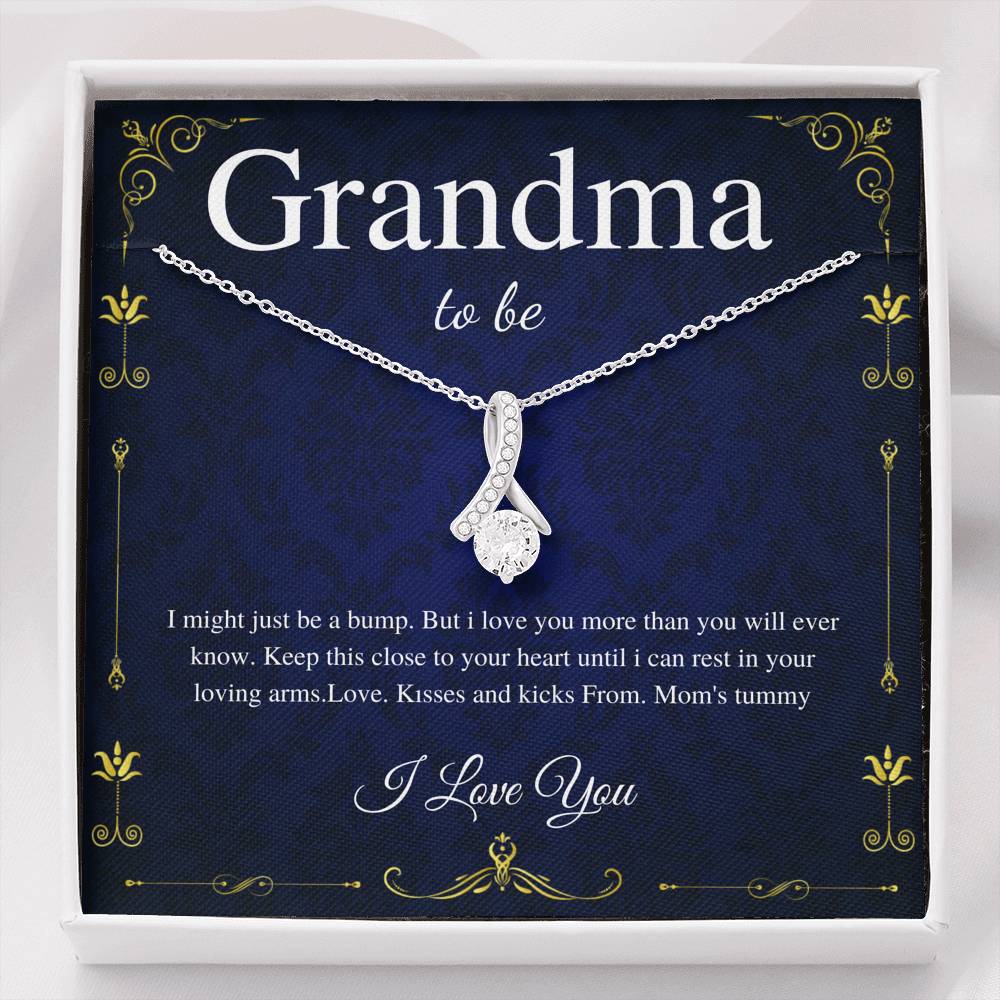 First Time Grandma Gift From Daughter, Pregnancy Reveal Gift For Soon To Be Grandma Necklace, New Grandmother Gift, Alluring Beauty #0199