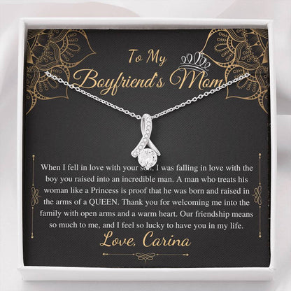 Gifts for Boyfriends Mom, Boyfriends Mom Birthday Gift, Boyfriends Mom Neckalce, Mothers Day Gift for Boyfriends Mom, Alluring Beauty #0421 carina
