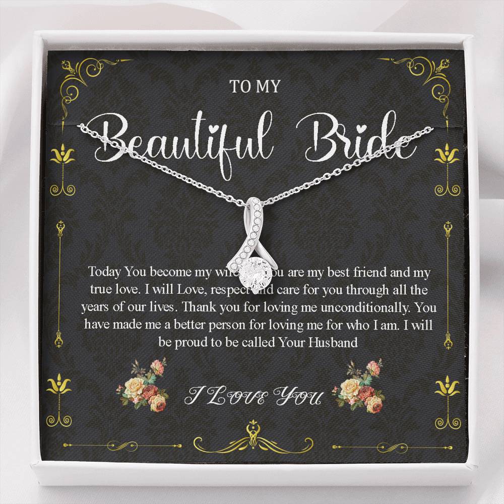 Alluring Beauty, Wedding Day Gift For Bride From Groom, To My Bride Gift From Groom, Groom To Future Wife, Engagement Gift For Her #0046