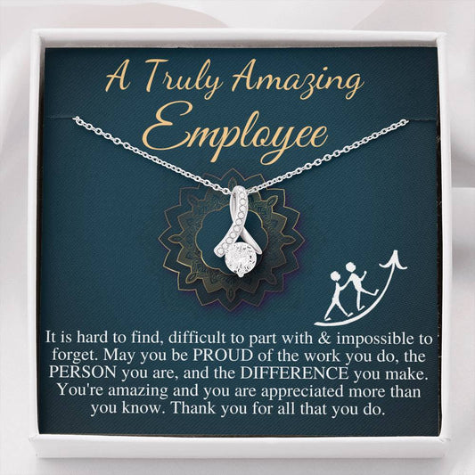 Employee Gift Woman | Gift for Employee Necklace | A Truly Amazing Employee Appreciation Gift | Christmas Gift For Employee #0732