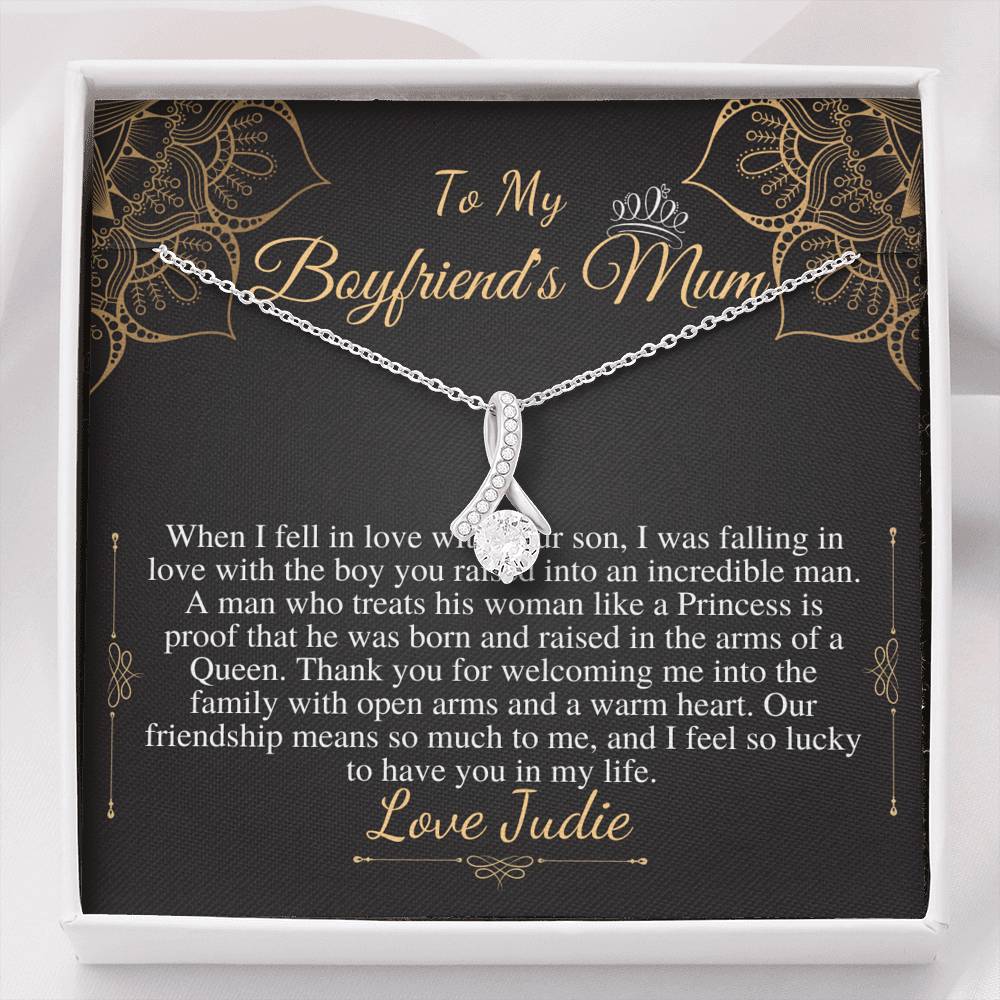 Gifts for Boyfriends Mom, Boyfriends Mom Birthday Gift, Boyfriends Mom Neckalce, Mothers Day Gift for Boyfriends Mom, Alluring Beauty #0421 Judie