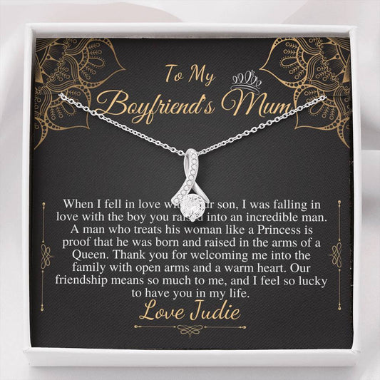 Gifts for Boyfriends Mom, Boyfriends Mom Birthday Gift, Boyfriends Mom Neckalce, Mothers Day Gift for Boyfriends Mom, Alluring Beauty #0421 Judie