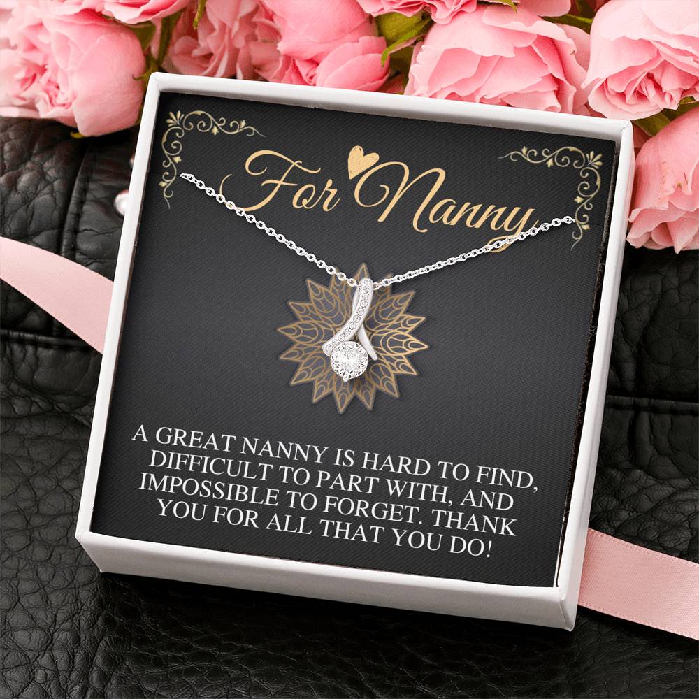 Nanny Gift, Thank You Gift for Nanny, Child Care Gift, Babysitter Gift, Nanny Appreciation,Nanny Jewelry,Nanny Christmas Gift Necklace #0721