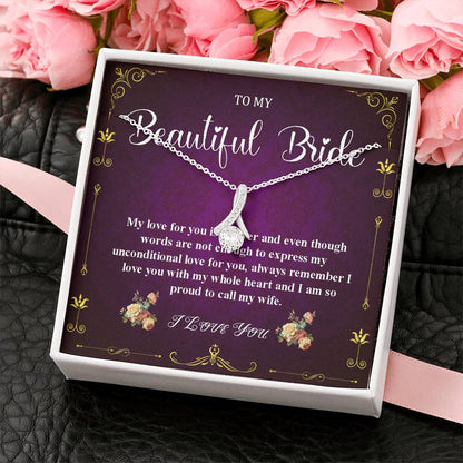 Alluring Beauty, Wedding Day Gift For Bride From Groom, To My Bride Gift From Groom, Groom To Future Wife, Engagement Gift For Her #0047