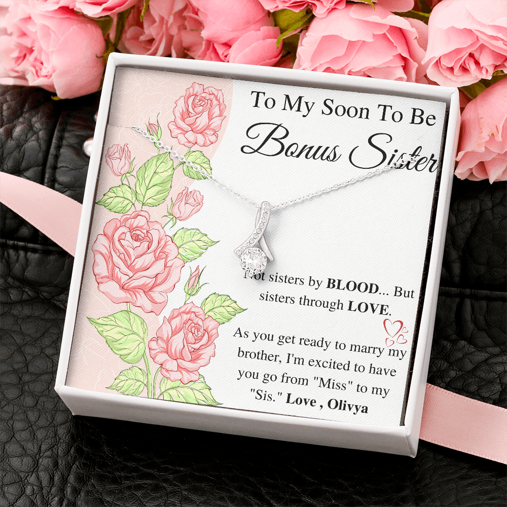 Bonus Sister Gift, Sister in Law Gift, Sister of The Groom, Wedding, Thank You, Bridesmaid, Bridal Shower, StepSister Gift, Birthday Gift