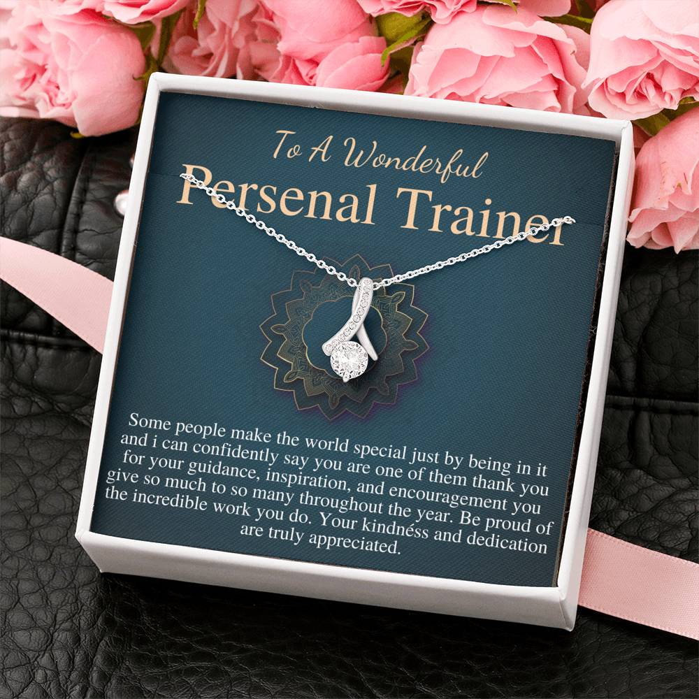 Personal Trainer Gifts, Fitness Coach Gift, Fitness Trainer Gift Necklace, Female Personal Trainer Christmas Gift, Birthday Gift Woman #0760