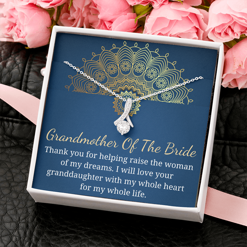 Grandmother of the Bride Gift from groom Wedding Gift for Grandma of the Bride Grandmother Wedding Gift, keepsake gift for Grannys necklace