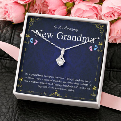 First Time Grandma Gift From Daughter, Pregnancy Reveal Gift For Soon To Be Grandma Necklace, New Grandmother Gift, Alluring Beauty #0190
