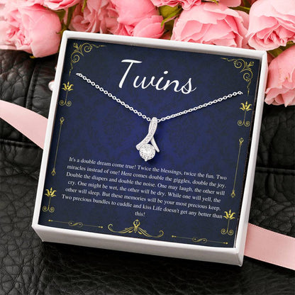 Twin Baby Gift, Mother of Twins Baby Shower, Mom of Twins Pregnancy Announcement, Pregnant with Twins, Expecting twins, Because Twins