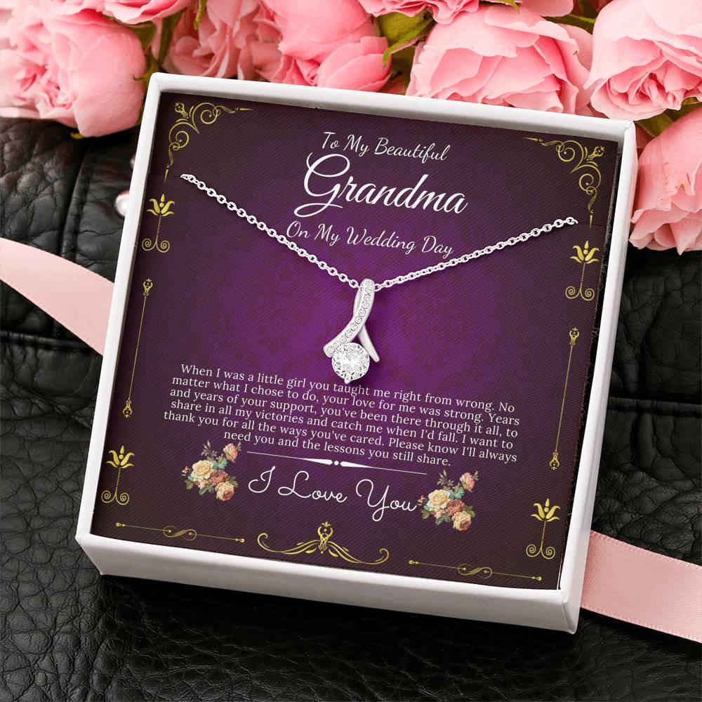 Alluring Beauty Necklace,Grandmother of the Bride Gift to Grandma Wedding Gift for Grandma of the Bride Grandmother Wedding Gift #0068