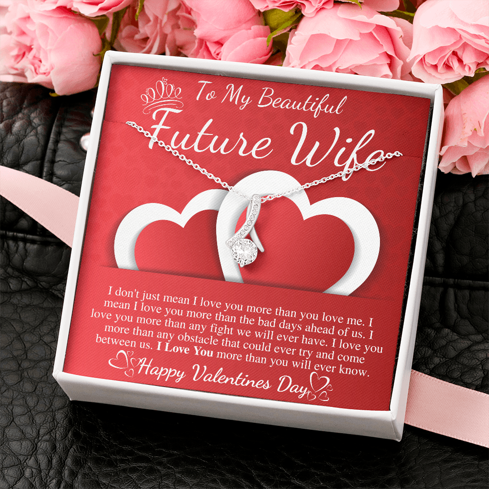To My Future Wife Necklace, Valentine's Gift for Future Wife, Sentimental Gift for Bride Groom, Fiance Gift for Her Valentines day gift