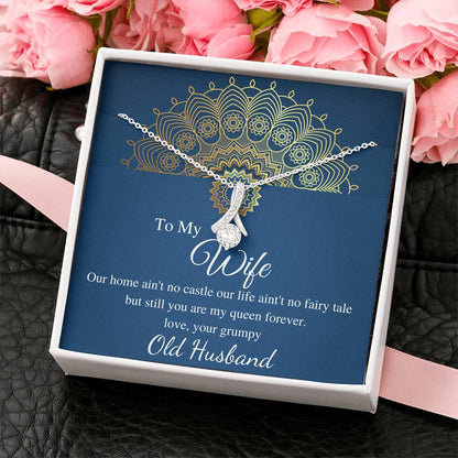 To My Wife Necklace - Anniversary Gift for Wife, Birthday Gift for Wife, Gift for Wife, Necklace for Wife, Christmas Gift for Wife #0605
