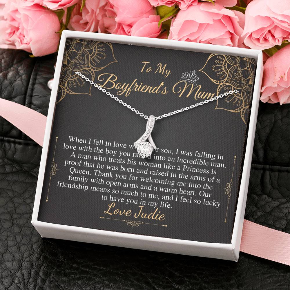 Gifts for Boyfriends Mom, Boyfriends Mom Birthday Gift, Boyfriends Mom Neckalce, Mothers Day Gift for Boyfriends Mom, Alluring Beauty #0421 Judie
