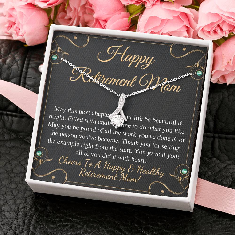 Mom Retirement Gift, Retirement Gift For Mom, Happy Retirement Gift Best Retirement Gift For Mom Alluring Necklace For Leaving Job Mother