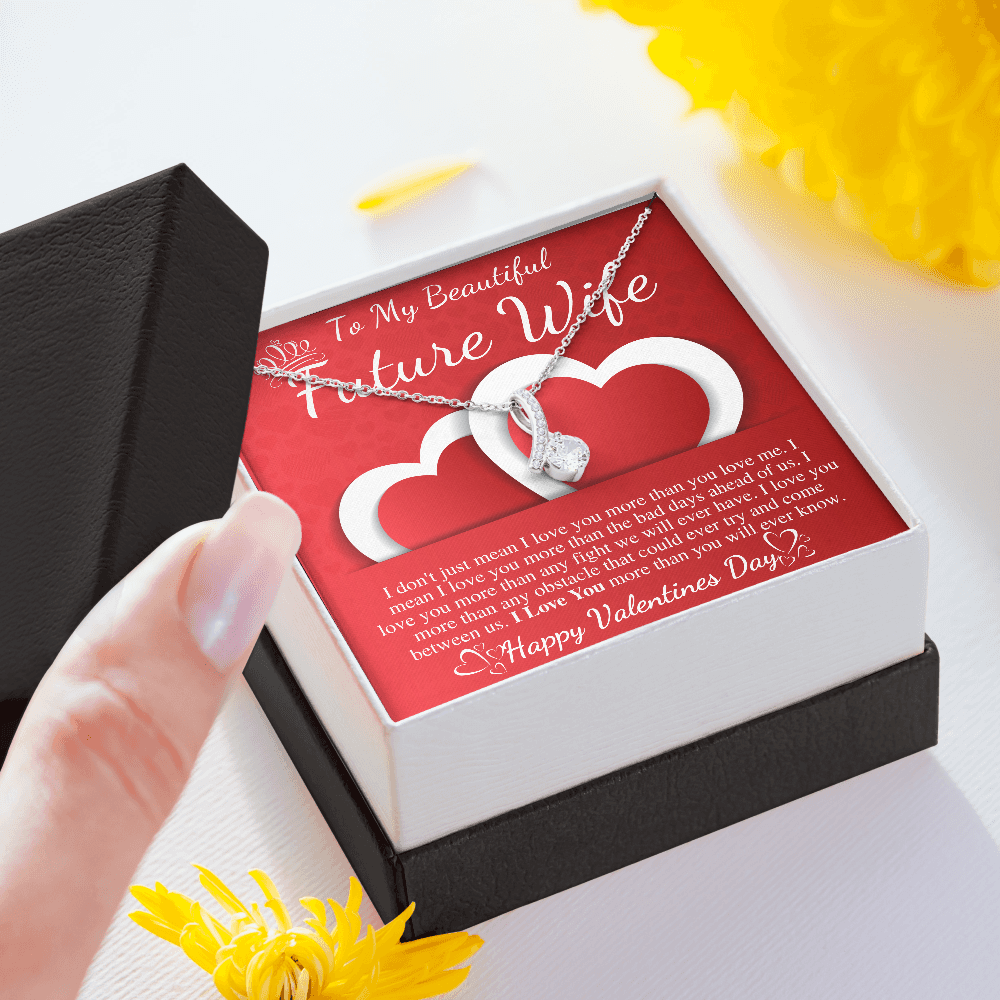 To My Future Wife Necklace, Valentine's Gift for Future Wife, Sentimental Gift for Bride Groom, Fiance Gift for Her Valentines day gift