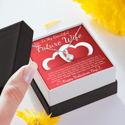 To My Future Wife Necklace, Valentine's Gift for Future Wife, Sentimental Gift for Bride Groom, Fiance Gift for Her Valentines day gift