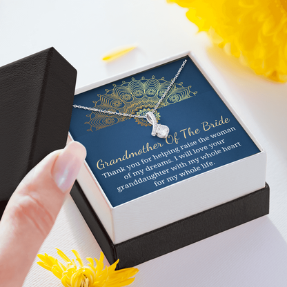 Grandmother of the Bride Gift from groom Wedding Gift for Grandma of the Bride Grandmother Wedding Gift, keepsake gift for Grannys necklace