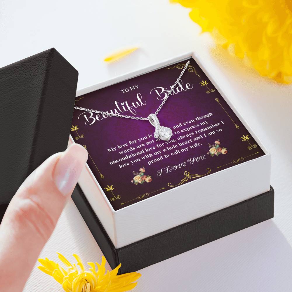 Alluring Beauty, Wedding Day Gift For Bride From Groom, To My Bride Gift From Groom, Groom To Future Wife, Engagement Gift For Her #0047