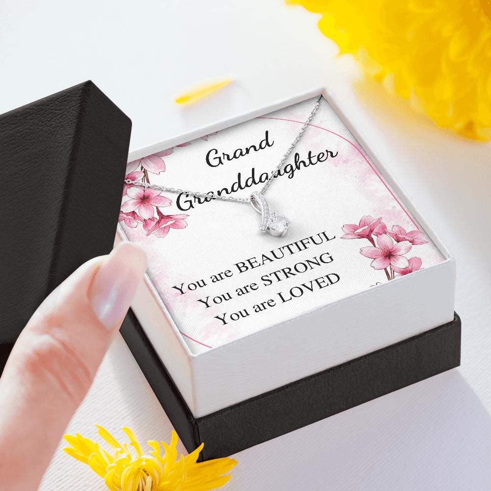 Gift for Grand Granddaughter birthday Necklace, gift from grandmother , graduation birthday gift from grandparents, gift for her