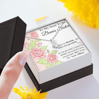 Bonus Sister Gift, Sister in Law Gift, Sister of The Groom, Wedding, Thank You, Bridesmaid, Bridal Shower, StepSister Gift, Birthday Gift