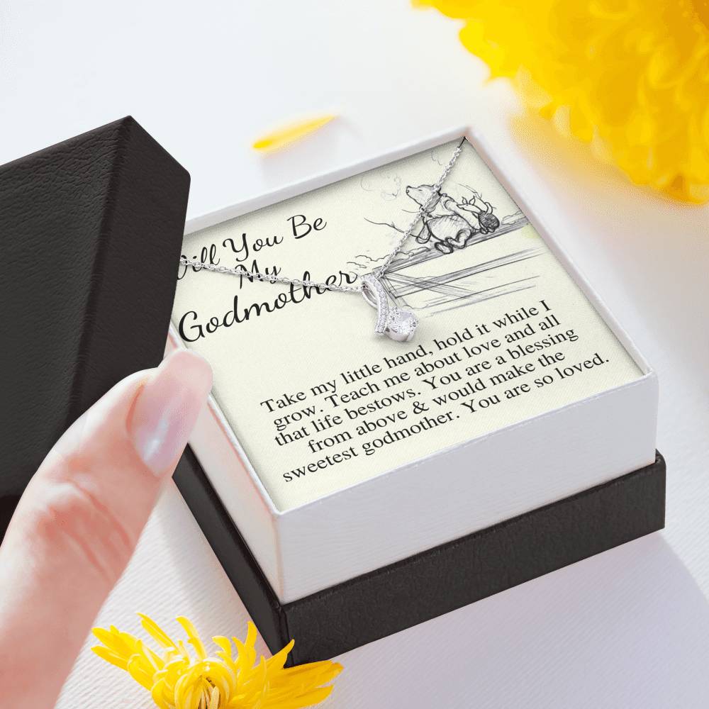 Will You be my Godmother? Godmother Proposal Necklace Gift Personalized Godmother Gift Godmother Proposal Jewelry, Gift From Godson #0460