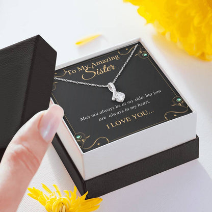 Amazing Sister Necklace, Gift For Sister Birthday, Expecting Mom, Best Friend, Graduation Gift, bridal Shower, Christmas Gift Alluring #0551