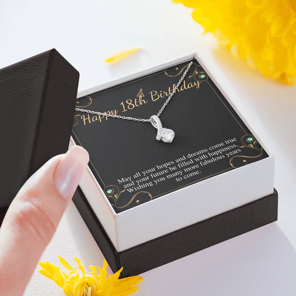 18th Birthday Gift for Girls, Gift for 18 Year Old Girl, Necklace For 18th Birthday Girl, Birthday Present For Officially Adult Girl #0667