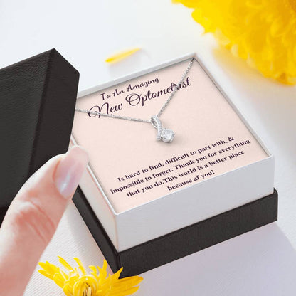 Optometrist Gift for Optometrist Necklace Future optometrist present, Christmas Gift For Optometry, Custom Optometrist Graduation Gift #0837