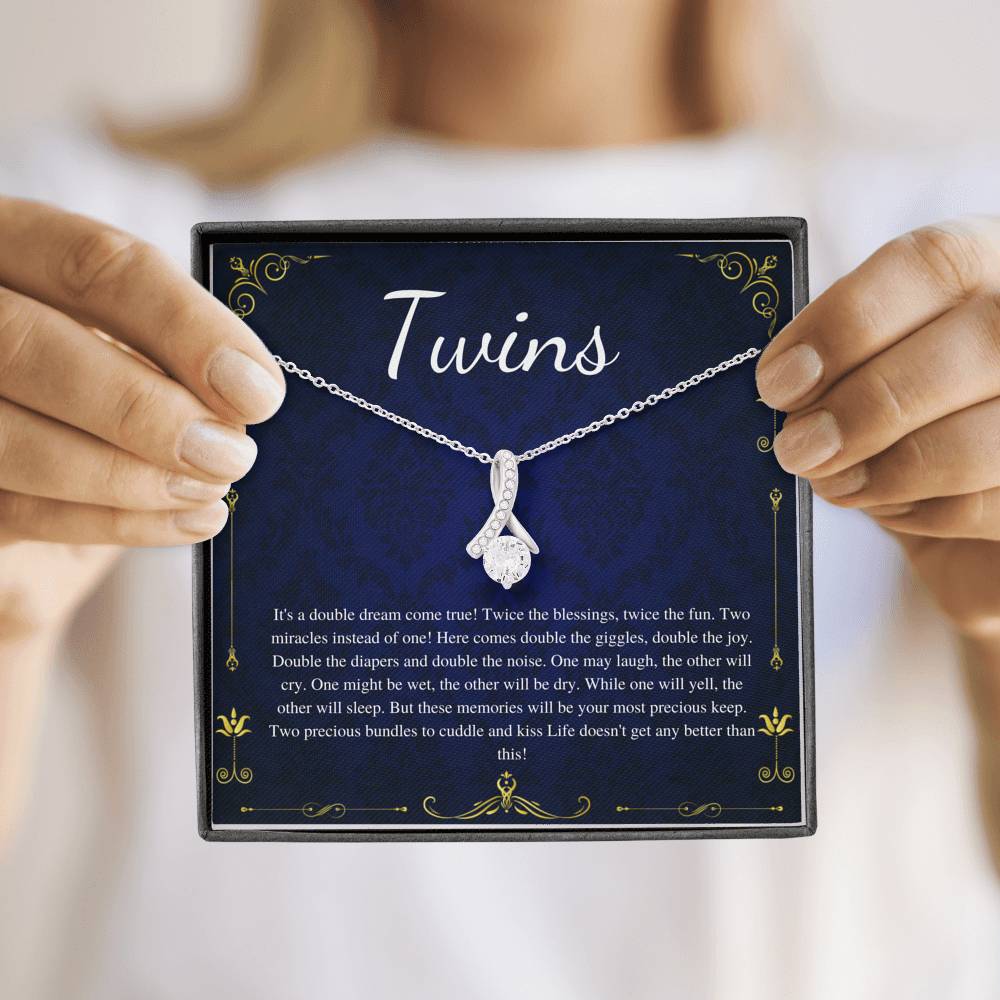 Twin Baby Gift, Mother of Twins Baby Shower, Mom of Twins Pregnancy Announcement, Pregnant with Twins, Expecting twins, Because Twins