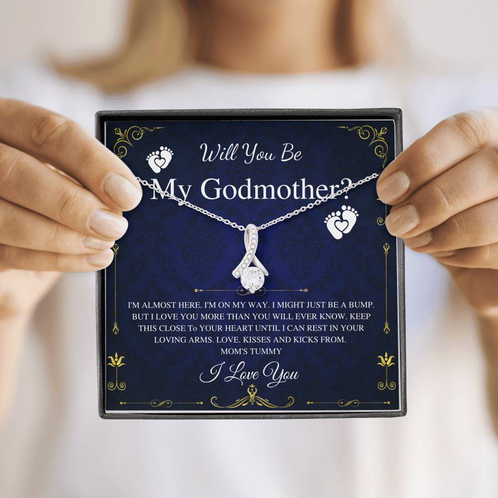 Will You Be My Godmother Gift,  Godmother Proposal From Godson, Godmother Necklace, Fairy Godmother Gift Card, Alluring Beauty #0222