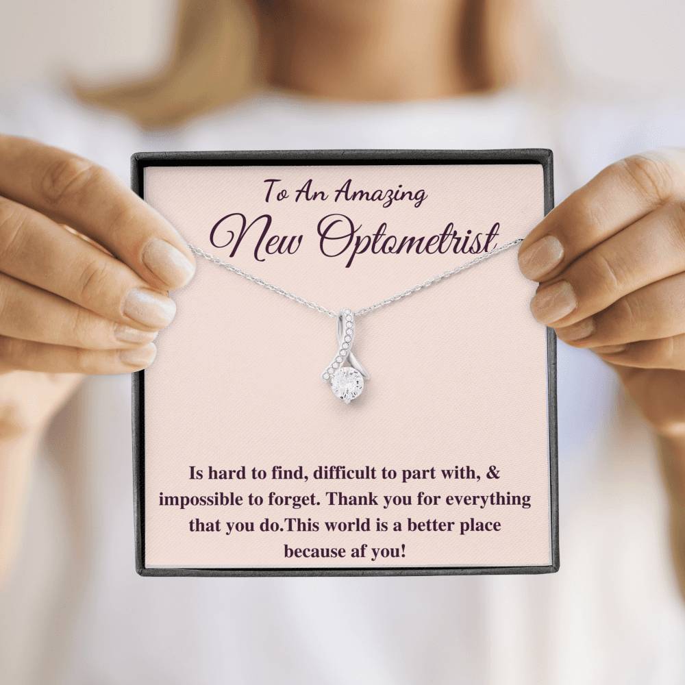 Optometrist Gift for Optometrist Necklace Future optometrist present, Christmas Gift For Optometry, Custom Optometrist Graduation Gift #0837