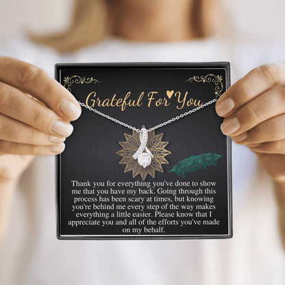 Thank You Gift Necklace, Grateful for You gift, Appreciation Gift, Employee, Coworker,Babysitter,Neighbor,necklace Gift,Christmas Gift #0726