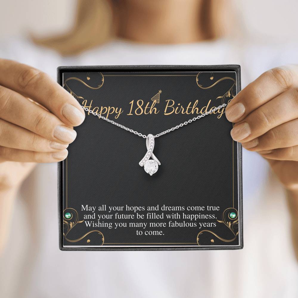 18th Birthday Gift for Girls, Gift for 18 Year Old Girl, Necklace For 18th Birthday Girl, Birthday Present For Officially Adult Girl #0667