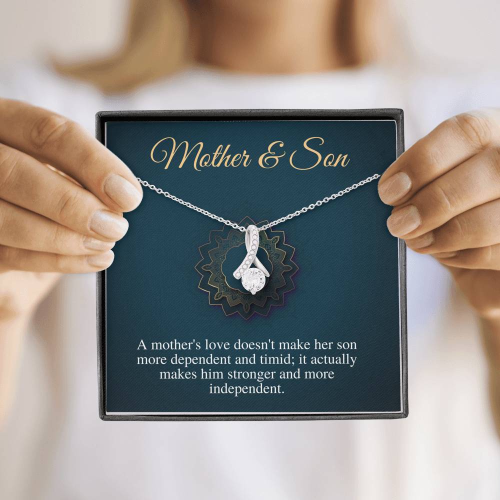 Mother Son Gift | Mom Gift from Son | Mother and Son | Mom Necklace from Son | Mom Birthday Gift | Christmas Gift | Alluring Beauty #0482