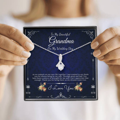 Alluring Beauty Necklace, Grandmother of the Bride Gift to Grandma Wedding Necklace for Grandma of the Bride Grandmother Wedding Gift #0067