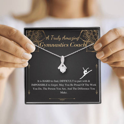 Gymnastics Coach Gift for Women | Leaving Gift for Gymnastics Coach | A Truly Amazing Gymnastics Coach Gift Necklace, Christmas Gift #0753