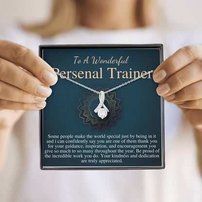 Personal Trainer Gifts, Fitness Coach Gift, Fitness Trainer Gift Necklace, Female Personal Trainer Christmas Gift, Birthday Gift Woman #0760