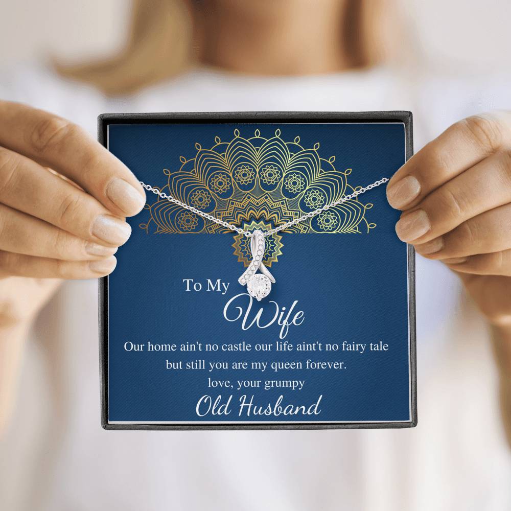To My Wife Necklace - Anniversary Gift for Wife, Birthday Gift for Wife, Gift for Wife, Necklace for Wife, Christmas Gift for Wife #0605