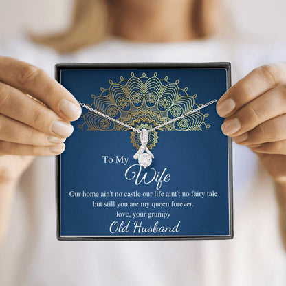 To My Wife Necklace - Anniversary Gift for Wife, Birthday Gift for Wife, Gift for Wife, Necklace for Wife, Christmas Gift for Wife #0605