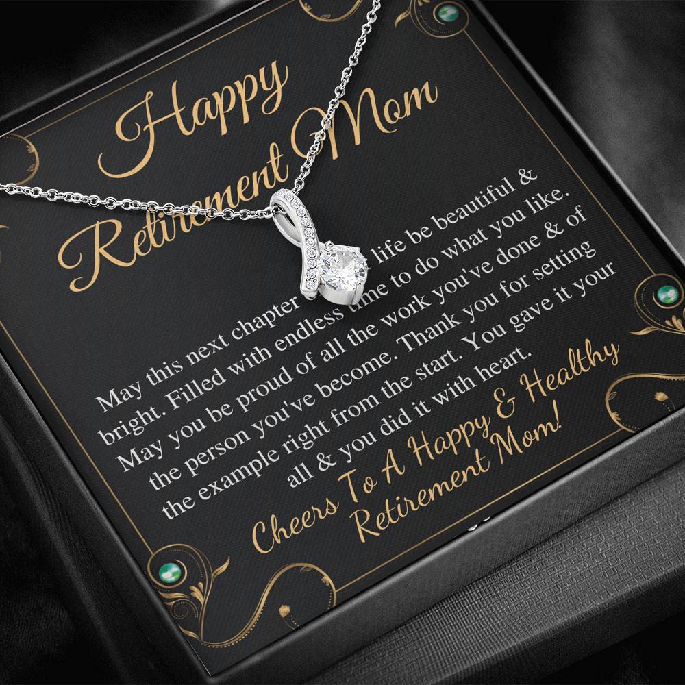 Mom Retirement Gift, Retirement Gift For Mom, Happy Retirement Gift Best Retirement Gift For Mom Alluring Necklace For Leaving Job Mother