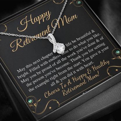 Mom Retirement Gift, Retirement Gift For Mom, Happy Retirement Gift Best Retirement Gift For Mom Alluring Necklace For Leaving Job Mother