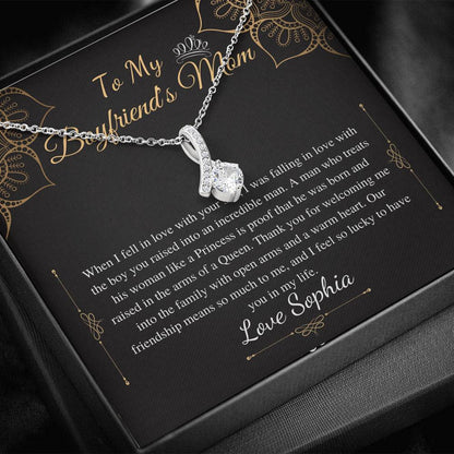 Gifts for Boyfriends Mom, Boyfriends Mom Birthday Gift, Boyfriends Mom Neckalce, Mothers Day Gift for Boyfriends Mom, Alluring Beauty #0421