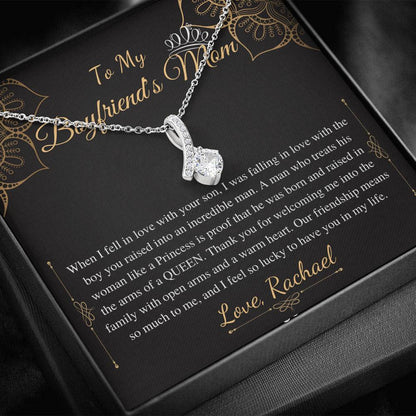 Gifts for Boyfriends Mom, Boyfriends Mom Birthday Gift, Boyfriends Mom Neckalce, Mothers Day Gift for Boyfriends Mom, Alluring Beauty #0421 Racheal