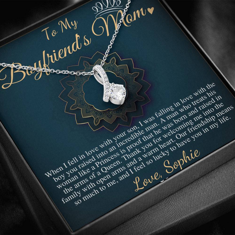 Gifts for Boyfriends Mom, Boyfriends Mom Birthday Gift, Boyfriends Mom Neckalce, Mothers Day Gift for Boyfriends Mom Christmas Gift #0769
