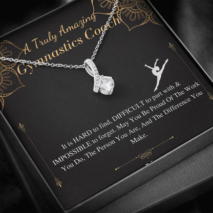 Gymnastics Coach Gift for Women | Leaving Gift for Gymnastics Coach | A Truly Amazing Gymnastics Coach Gift Necklace, Christmas Gift #0753