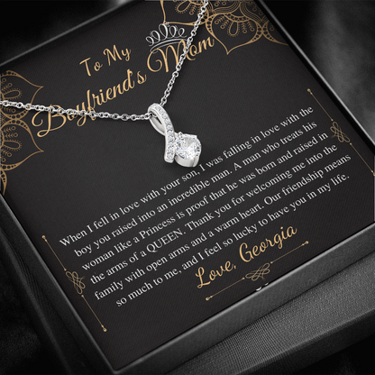 Gifts for Boyfriends Mom, Boyfriends Mom Birthday Gift, Boyfriends Mom Neckalce, Mothers Day Gift for Boyfriends Mom, Alluring Beauty #0421 Georgia