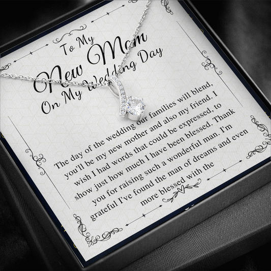 Sentimental Mother In Law Wedding Gift From Bride, Mother of the Groom Necklace, Future Mother in Law Wedding Gift,Gift For New Mom Necklace
